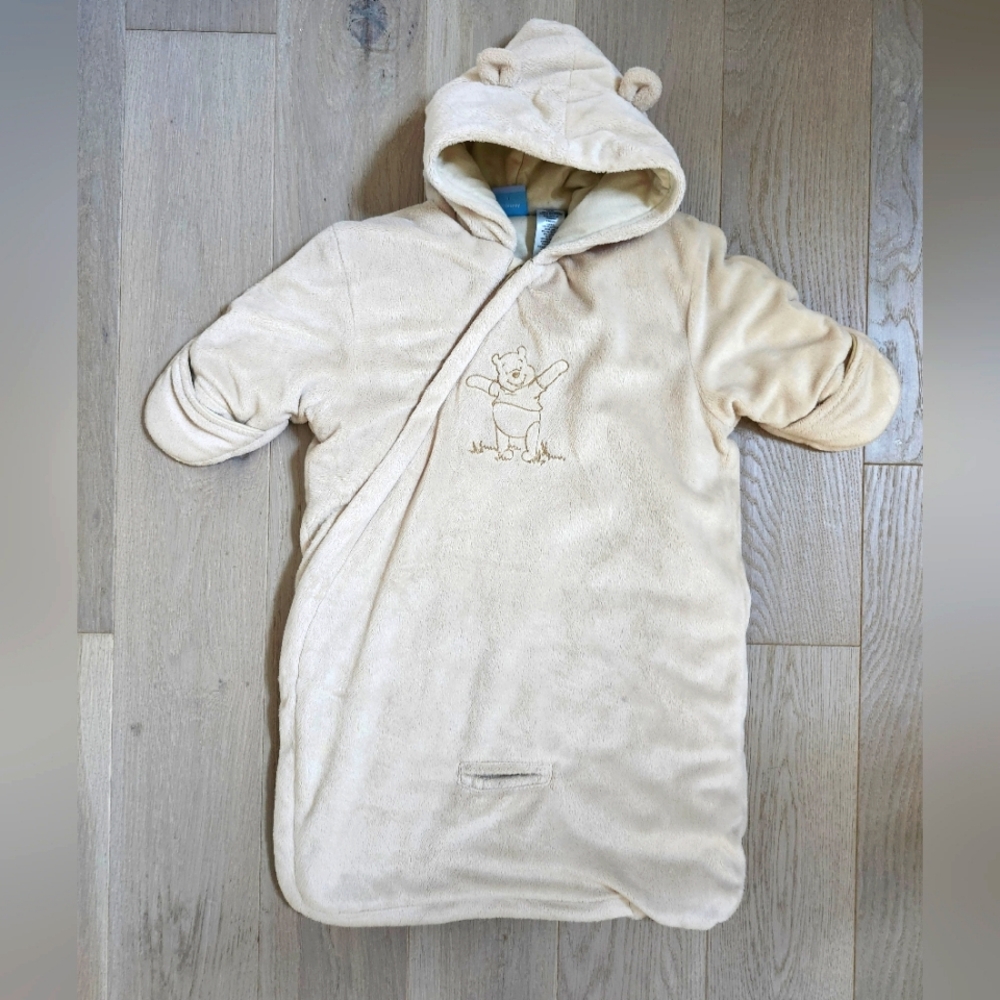 Disney Baby Plush Neutral Unisex Light Gray Bunting Bag 3-6 months